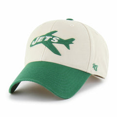 New York Jets '47 Fairfield MVP Throwback Adjustable Hat Cream/Kelly Green