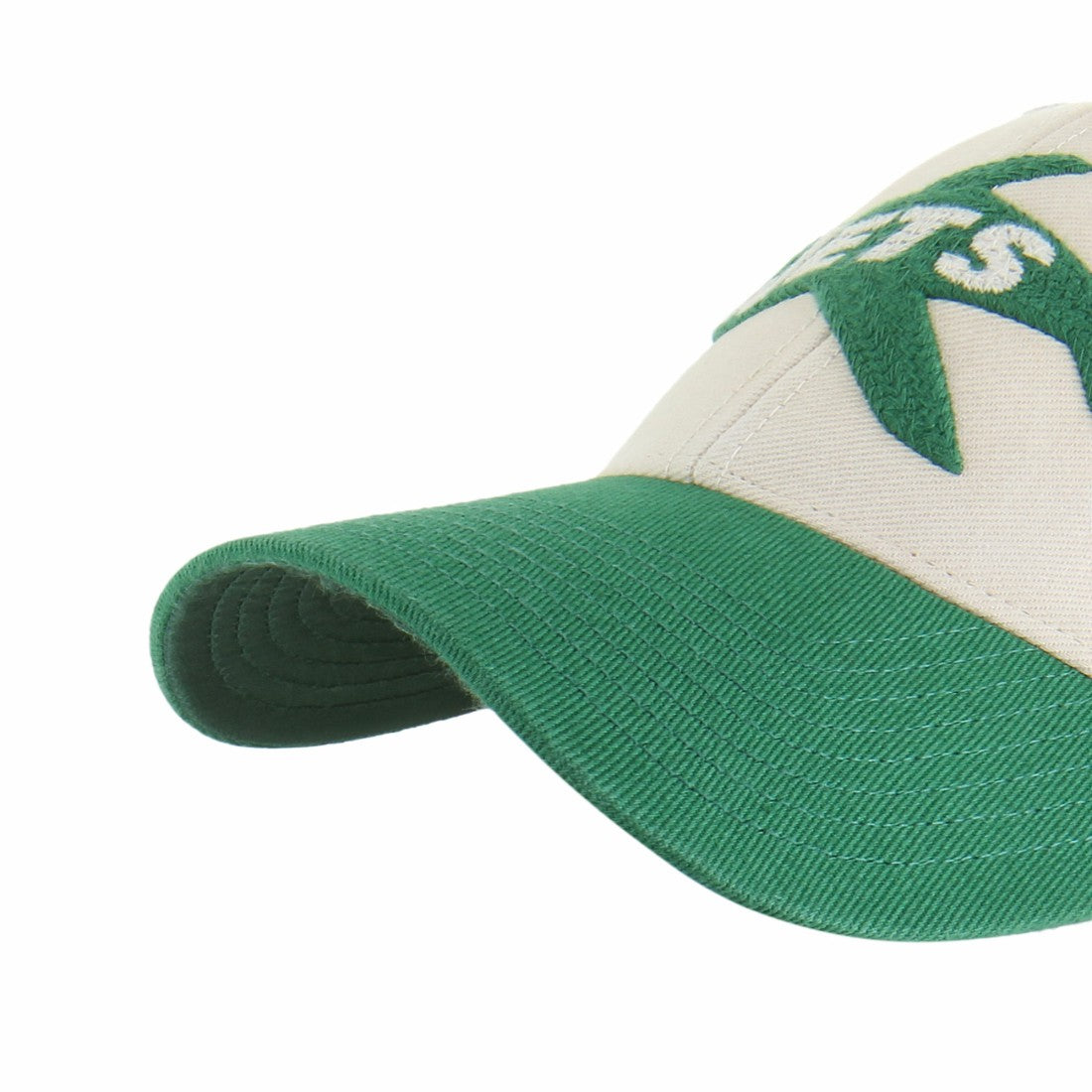 New York Jets '47 Fairfield MVP Throwback Adjustable Hat Cream/Kelly Green