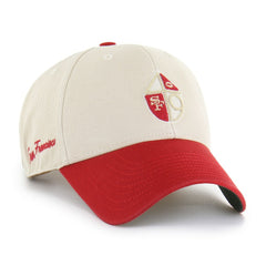 San Francisco 49ers '47 Fairfield MVP Throwback Adjustable Hat Cream/Scarlet