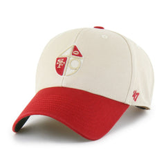 San Francisco 49ers '47 Fairfield MVP Throwback Adjustable Hat Cream/Scarlet
