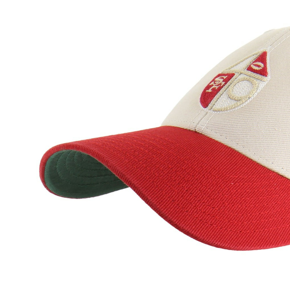San Francisco 49ers '47 Fairfield MVP Throwback Adjustable Hat Cream/Scarlet