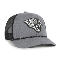 Jacksonville Jaguars '47 Carbon Rope Trucker Adjustable Hat Heather Charcoal