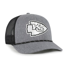 Kansas City Chiefs '47 Carbon Rope Trucker Adjustable Hat Heather Charcoal