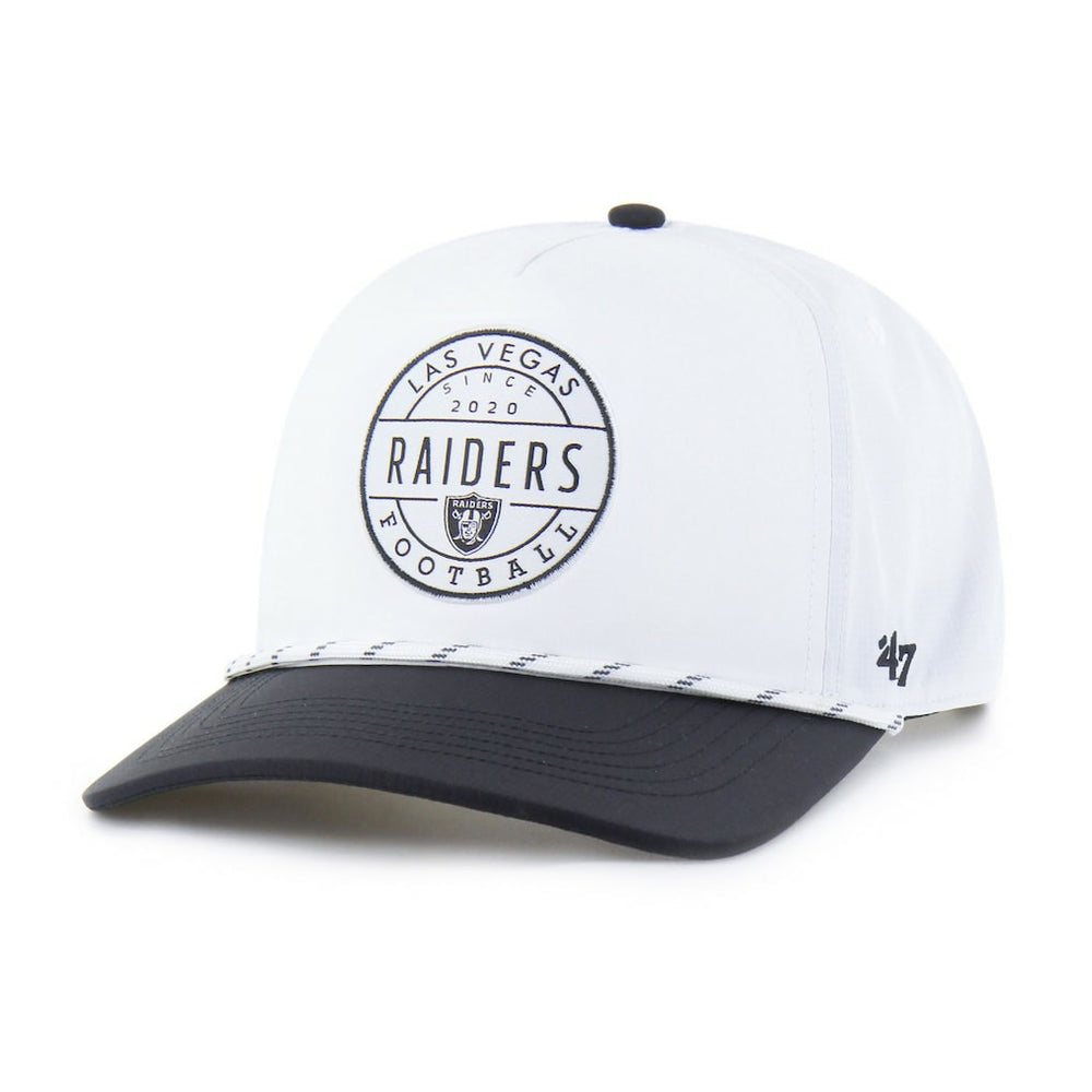 Las Vegas Raiders '47 Suburbia Hitch Two-Tone Adjustable Hat White/Black