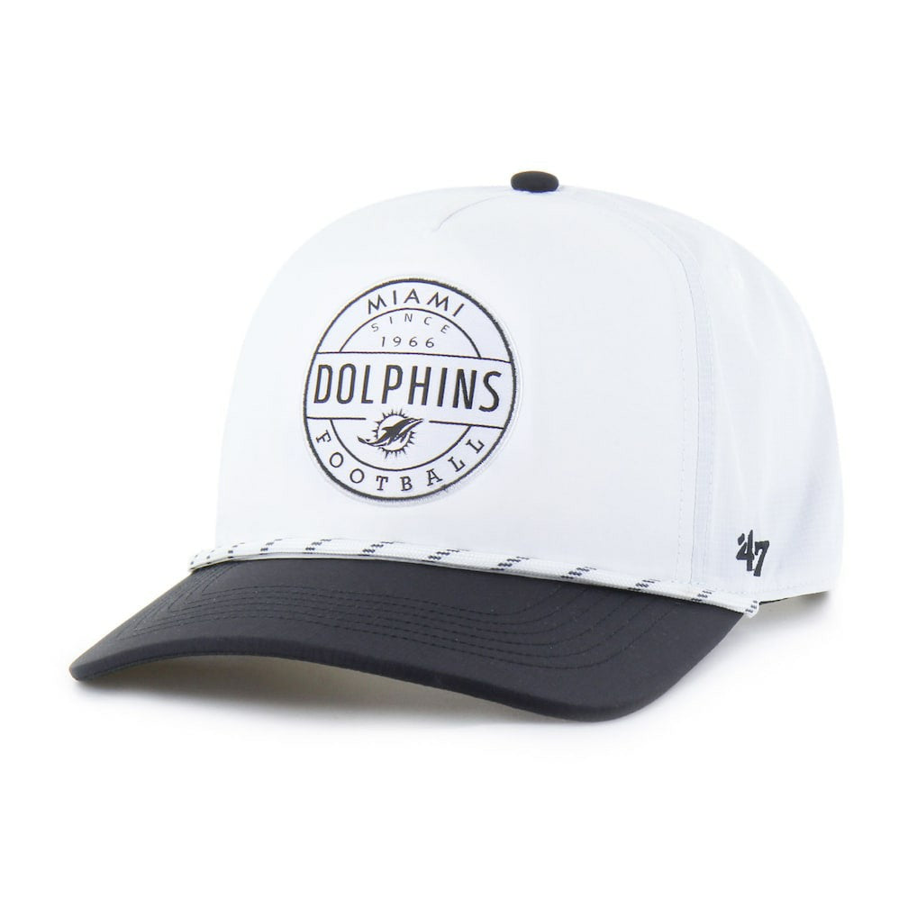 Miami Dolphins '47 Suburbia Hitch Two-Tone Adjustable Hat White/Black