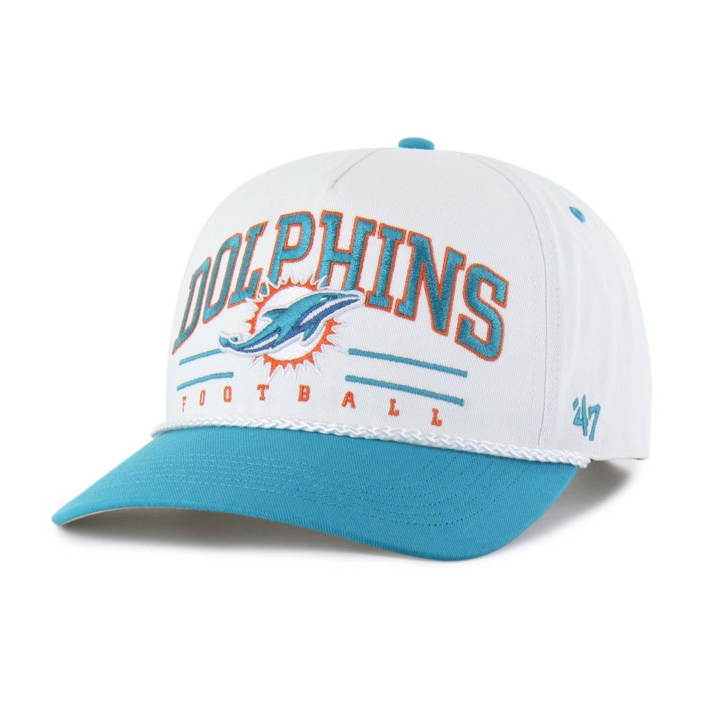 Miami Dolphins '47 Roscoe Two-Toned Hitch Adjustable Hat White/Aqua