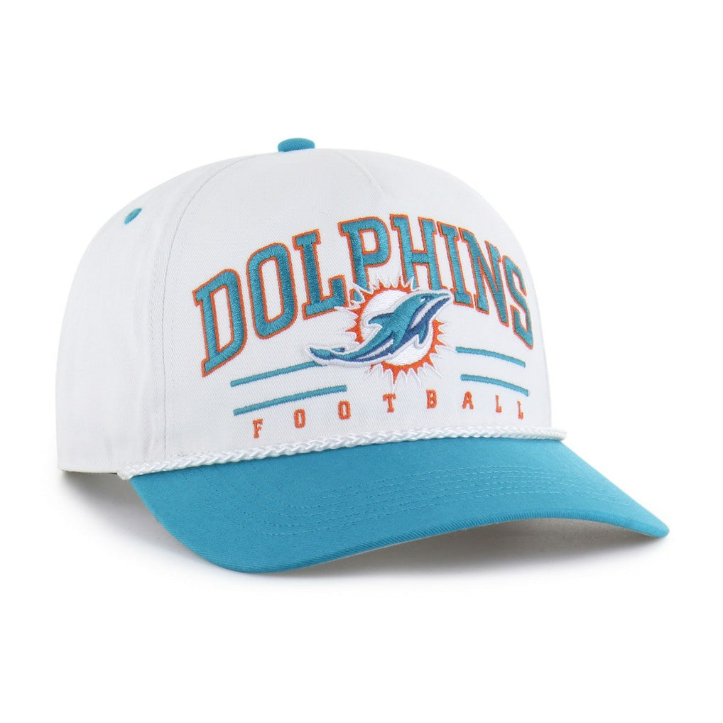 Miami Dolphins '47 Roscoe Two-Toned Hitch Adjustable Hat White/Aqua