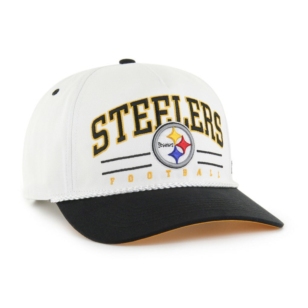Pittsburgh Steelers '47 Roscoe Two-Toned Hitch Adjustable Hat White/Black