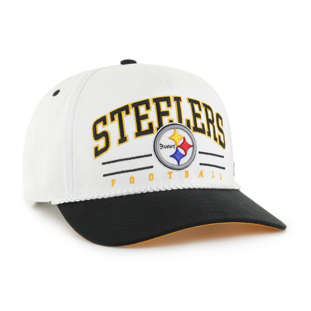 Pittsburgh Steelers '47 Roscoe Two-Toned Hitch Adjustable Hat White/Black