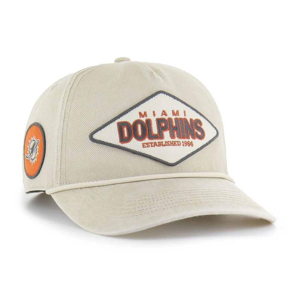 Miami Dolphins '47 Cairn Hitch Adjustable Hat Khaki