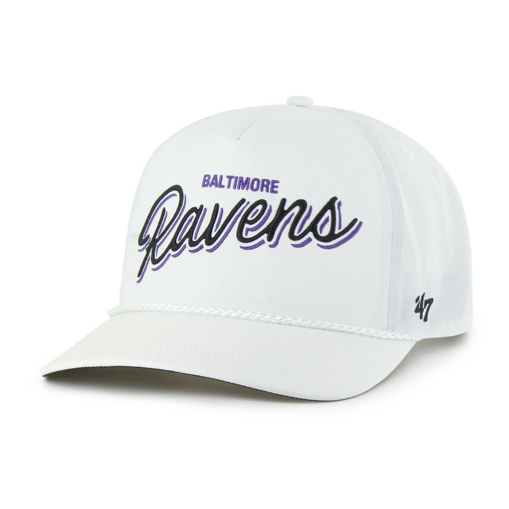 Baltimore Ravens '47 Brrr Fairway Hitch Adjustable Hat White