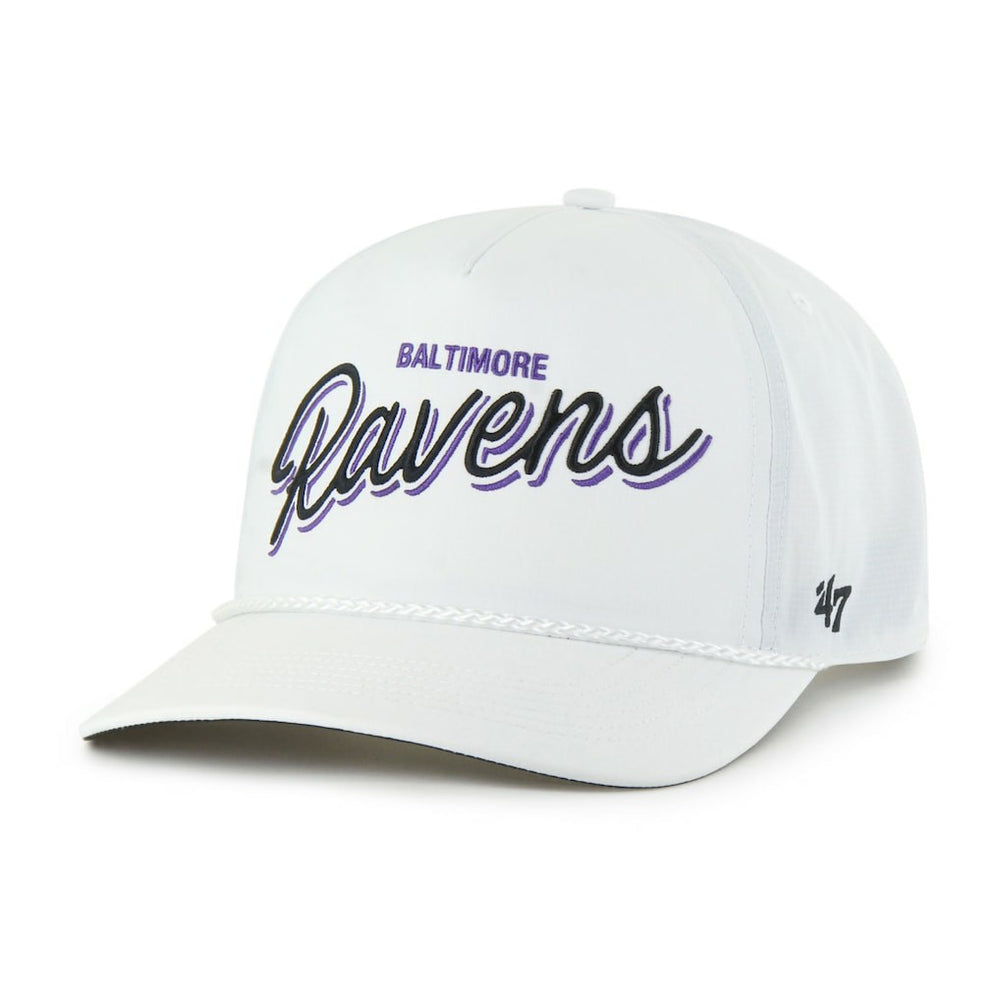 Baltimore Ravens '47 Brrr Fairway Hitch Adjustable Hat White