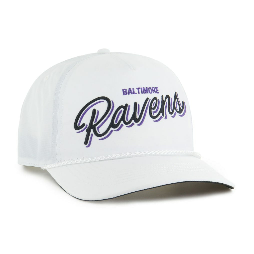 Baltimore Ravens '47 Brrr Fairway Hitch Adjustable Hat White