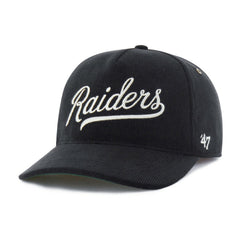Las Vegas Raiders '47 Golden Age Corduroy Hitch Adjustable Hat Black