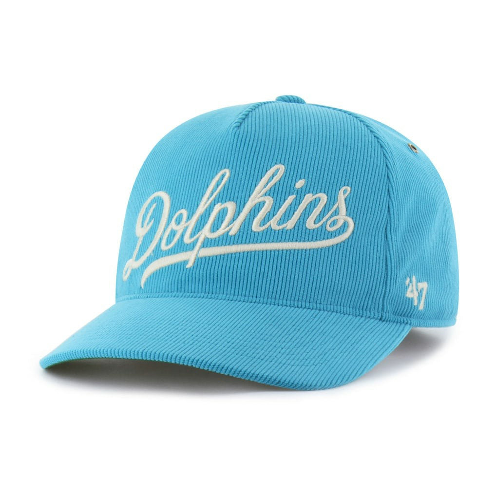 Miami Dolphins '47 Golden Age Corduroy Hitch Adjustable Hat Aqua