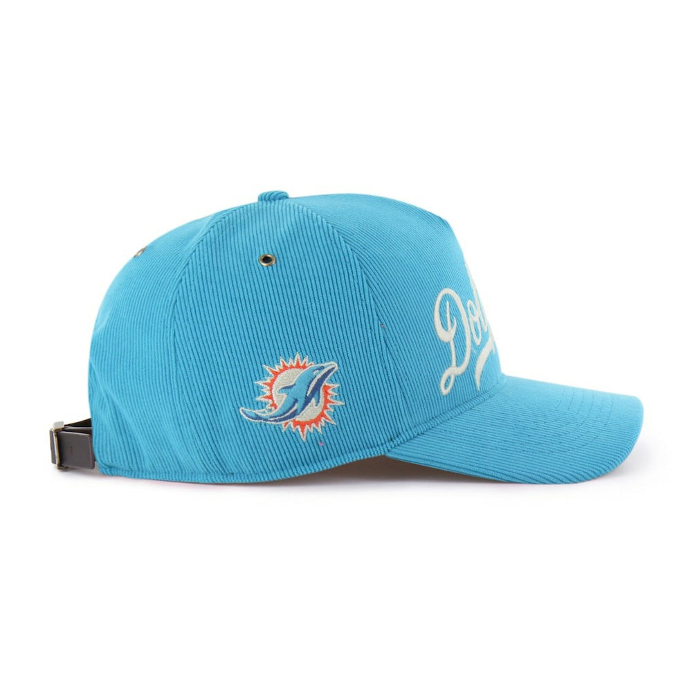 Miami Dolphins '47 Golden Age Corduroy Hitch Adjustable Hat Aqua