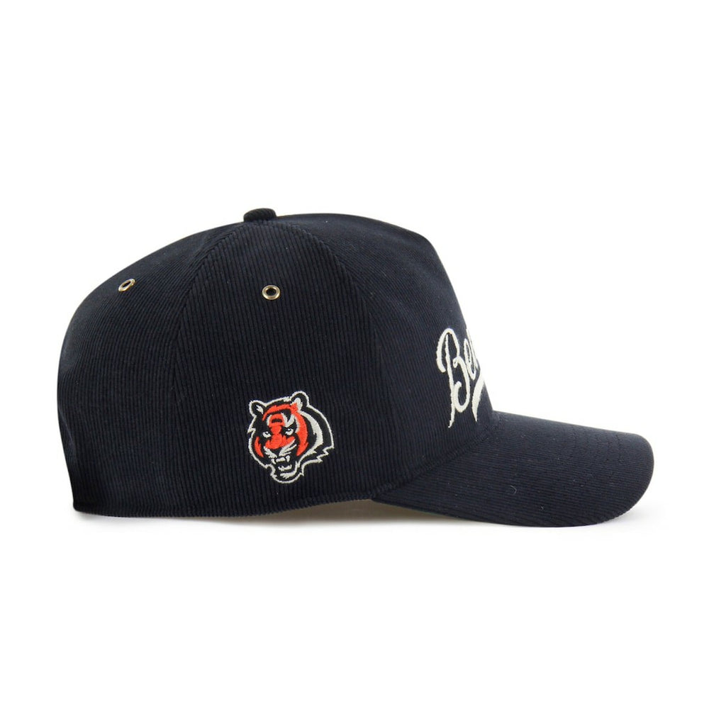 Cincinnati Bengals '47 Golden Age Corduroy Hitch Adjustable Hat Black