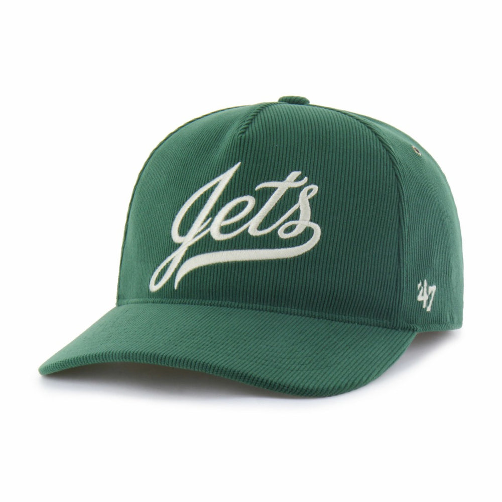 New York Jets '47 Golden Age Corduroy Hitch Adjustable Hat Green