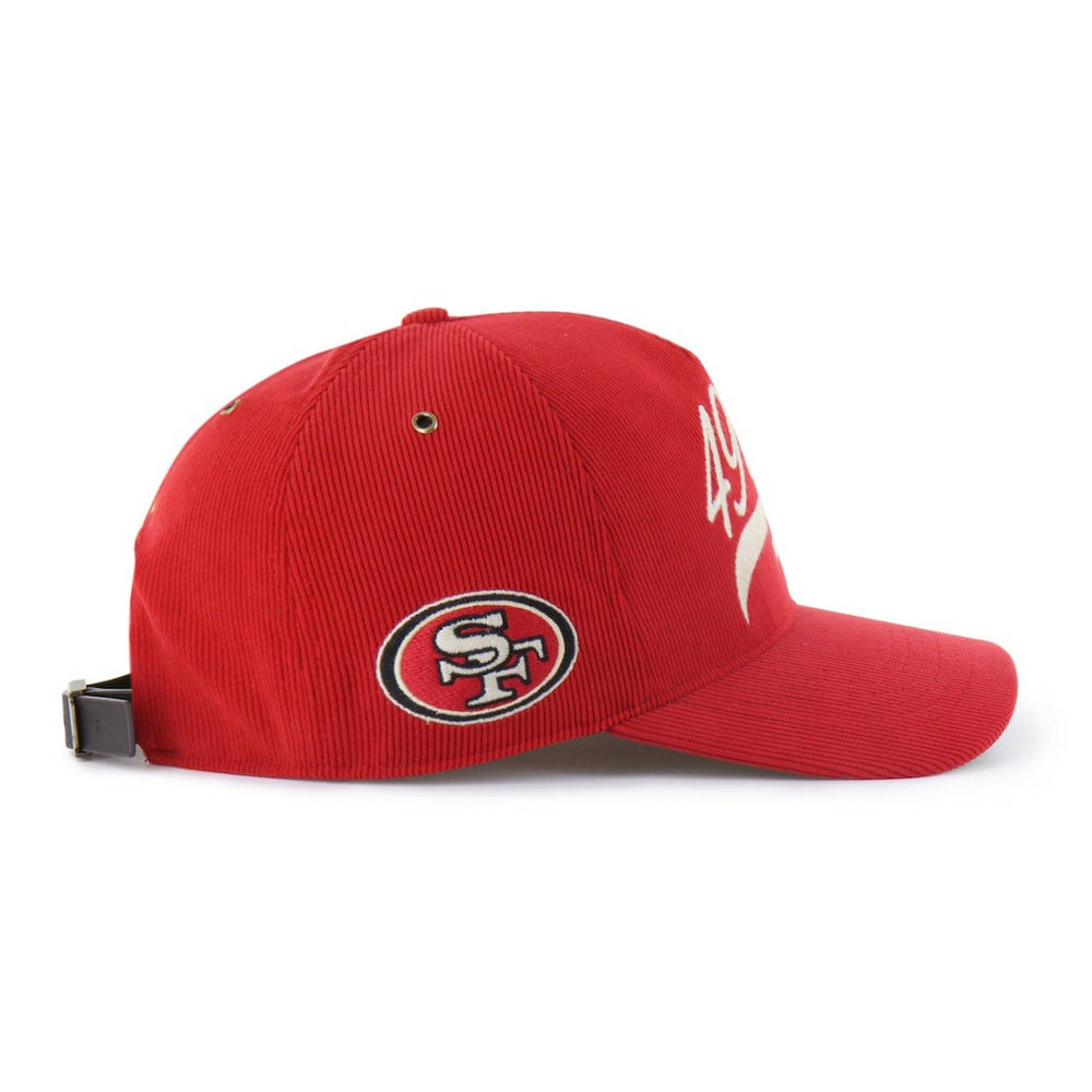 San Francisco 49ers '47 Golden Age Corduroy Hitch Adjustable Hat Scarlet