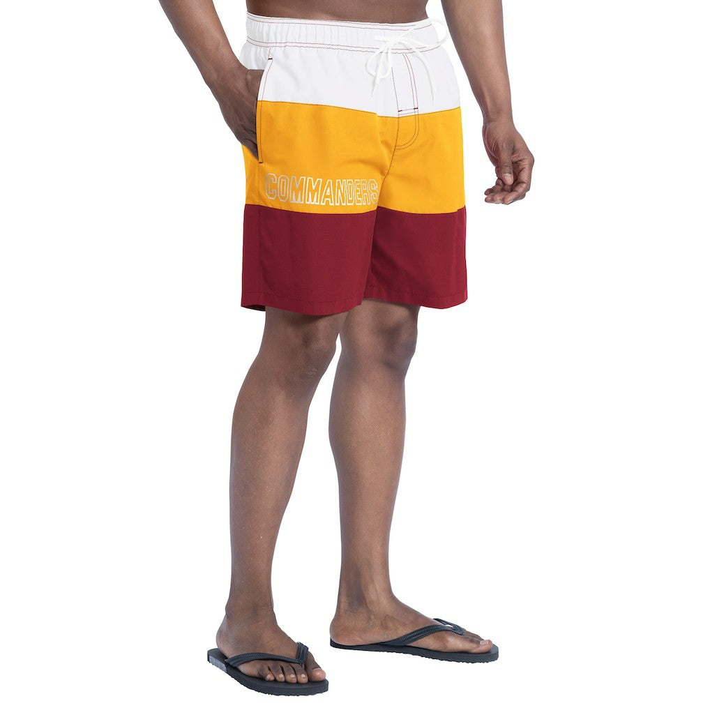 Washington Commanders G-III Sports by Carl Banks Sunrise Volley Swim Shorts Burgundy/Gold