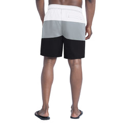 Las Vegas Raiders G-III Sports by Carl Banks Sunrise Volley Swim Shorts Black/Silver
