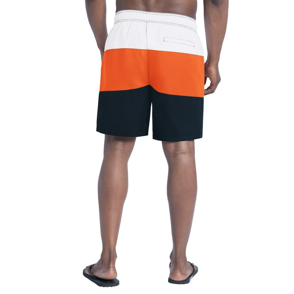 Chicago Bears G-III Sports by Carl Banks Sunrise Volley Swim Shorts Navy/Orange