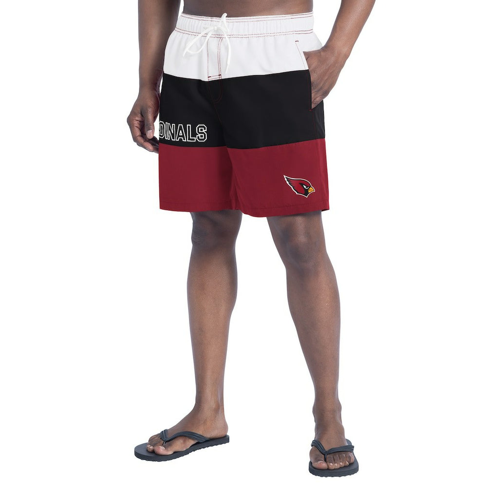 Arizona Cardinals G-III Sports by Carl Banks Sunrise Volley Swim Shorts Cardinal/Black