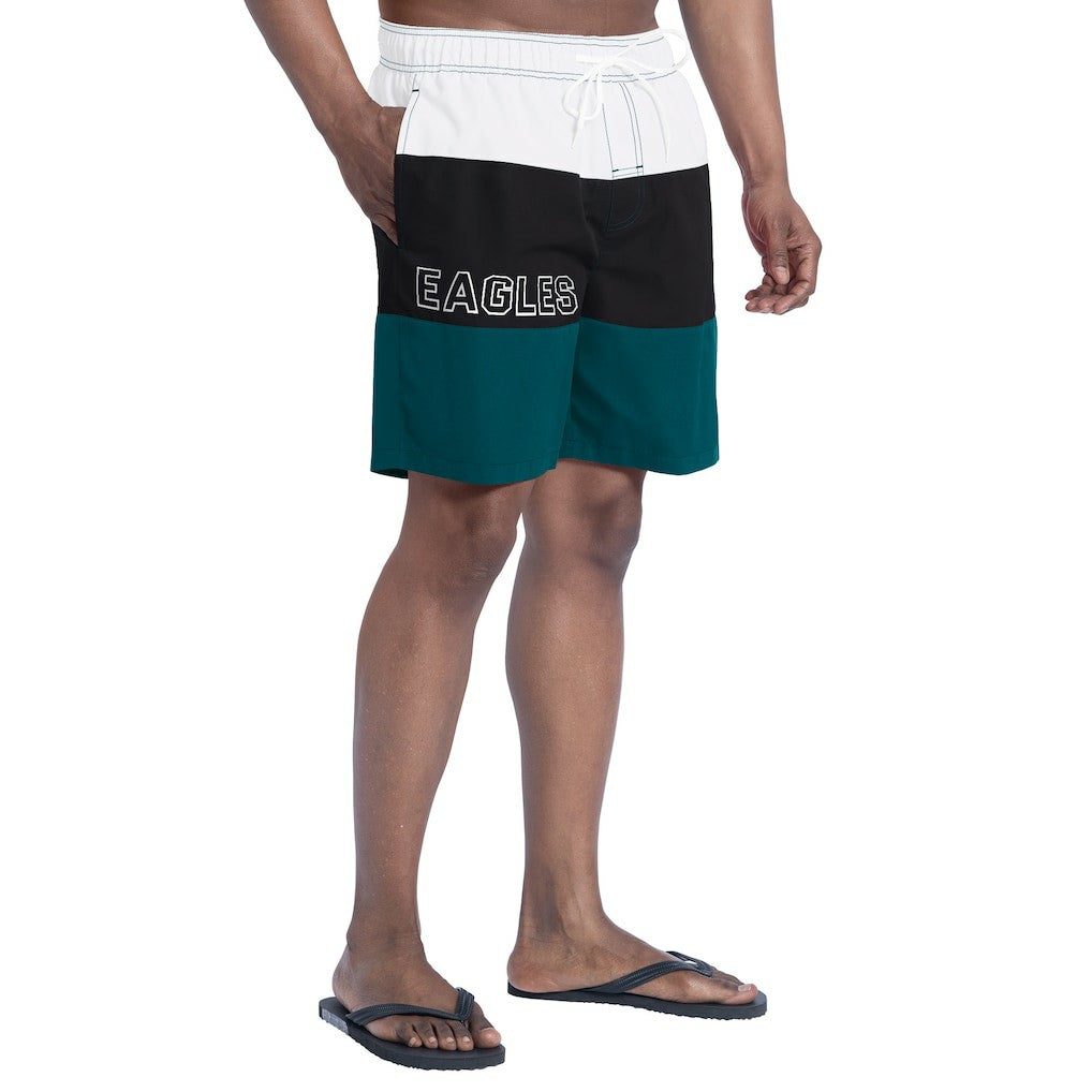 Philadelphia Eagles G-III Sports by Carl Banks Sunrise Volley Swim Shorts Midnight Green/Black