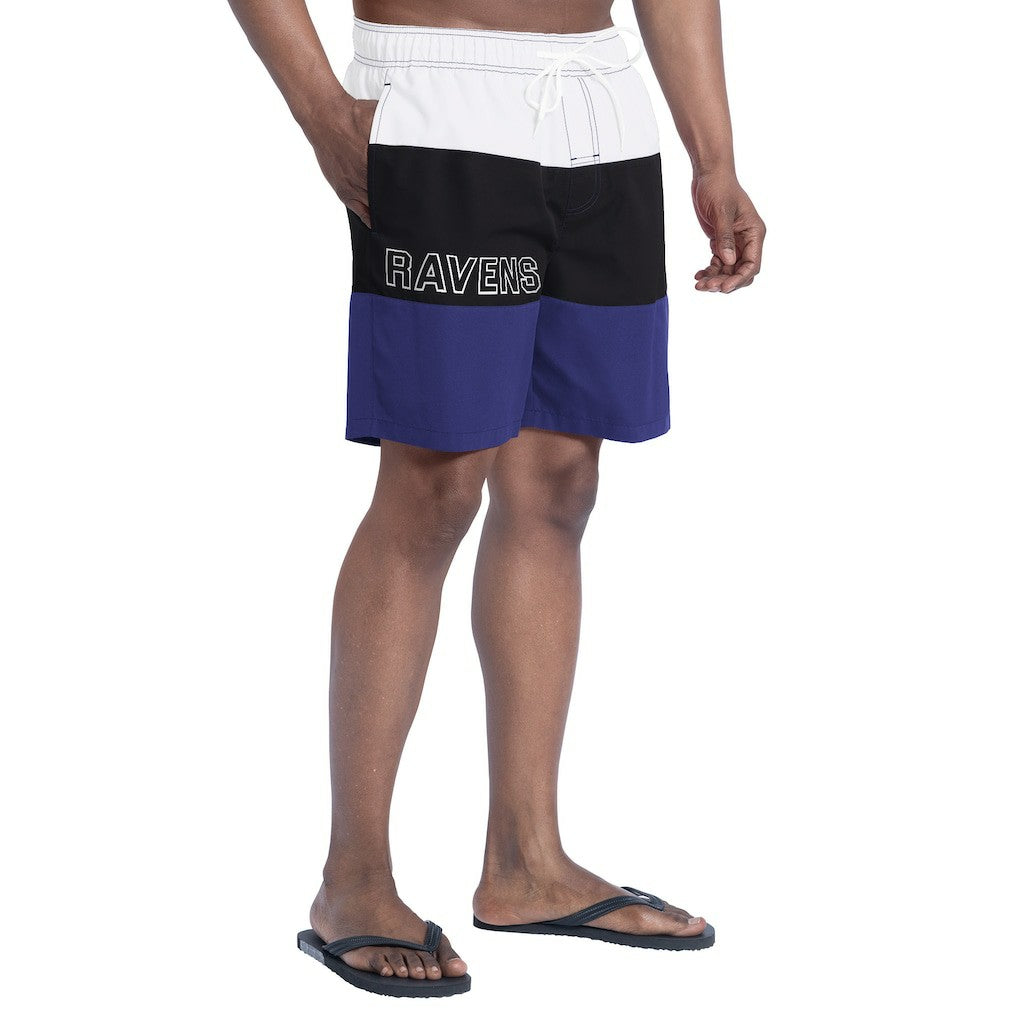 Baltimore Ravens G-III Sports by Carl Banks Sunrise Volley Swim Shorts Purple/Black