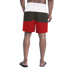 Tampa Bay Buccaneers G-III Sports by Carl Banks Sunrise Volley Swim Shorts Red/Pewter