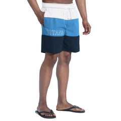 Tennessee Titans G-III Sports by Carl Banks Sunrise Volley Swim Shorts Navy/Light Blue