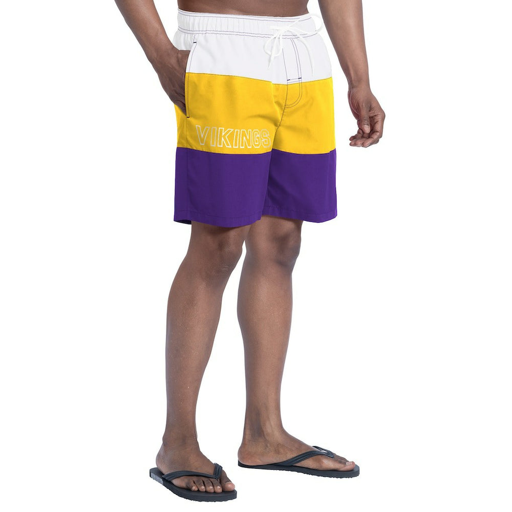 Minnesota Vikings G-III Sports by Carl Banks Sunrise Volley Swim Shorts Purple/Gold