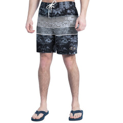 Baltimore Ravens G-III Sports by Carl Banks Horizon Volley Swim Shorts Black/Gray