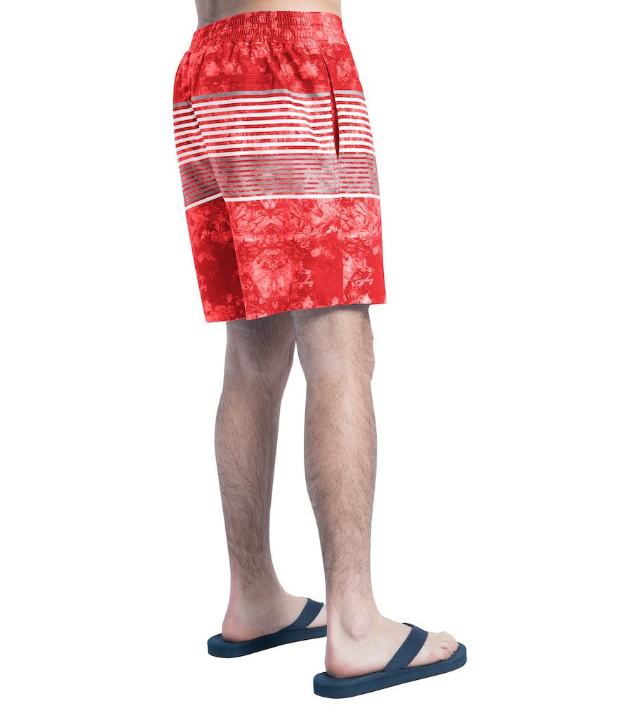 San Francisco 49ers G-III Sports by Carl Banks Horizon Volley Swim Shorts Scarlet/Gray