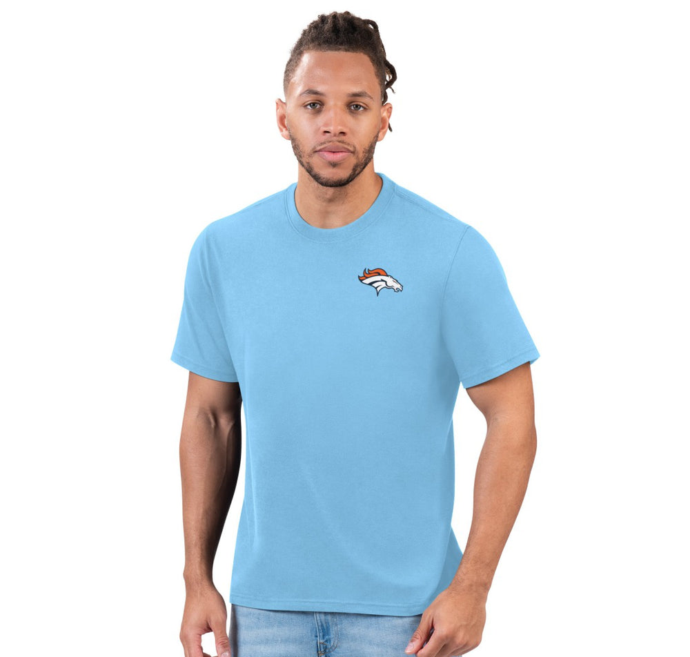 Denver Broncos Margaritaville Wastin' Away T-Shirt Light Blue