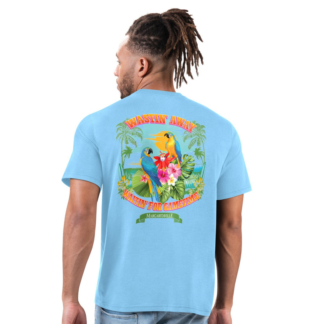 Tennessee Titans Margaritaville Wastin' Away T-Shirt Light Blue
