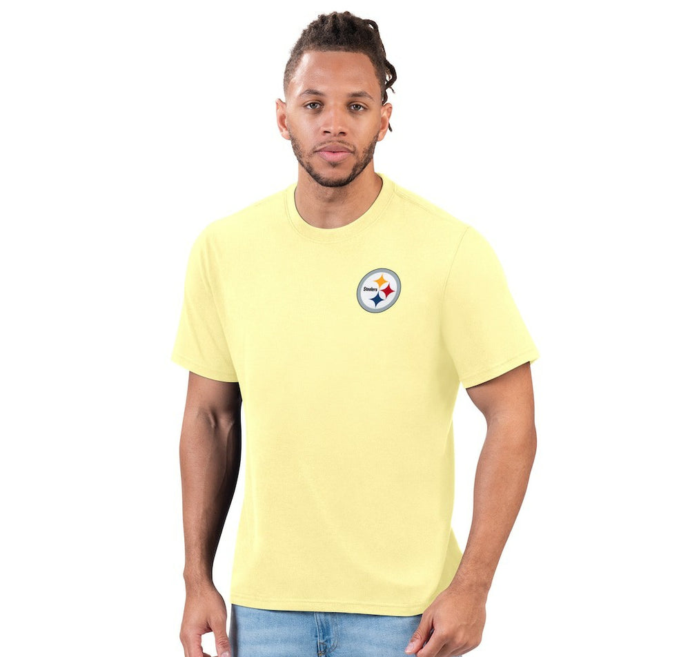 Pittsburgh Steelers Margaritaville Wastin' Away T-Shirt Yellow