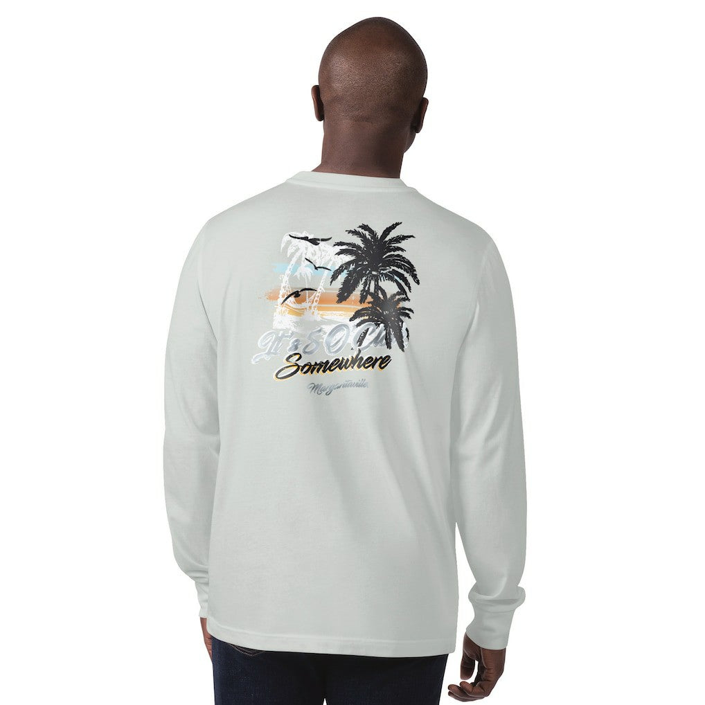 Las Vegas Raiders Margaritaville It's Five O'Clock Somewhere Long Sleeve T-Shirt Gray