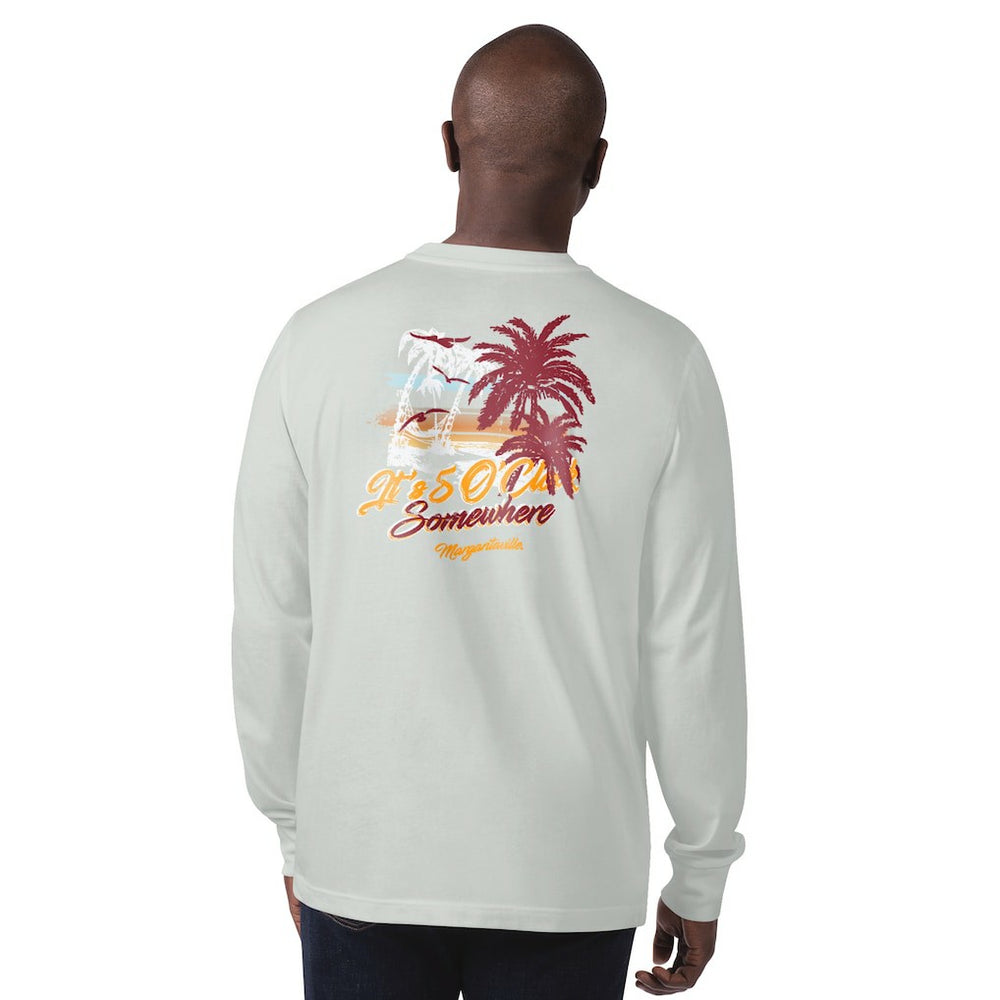Washington Commanders Margaritaville It's Five O'Clock Somewhere Long Sleeve T-Shirt Gray