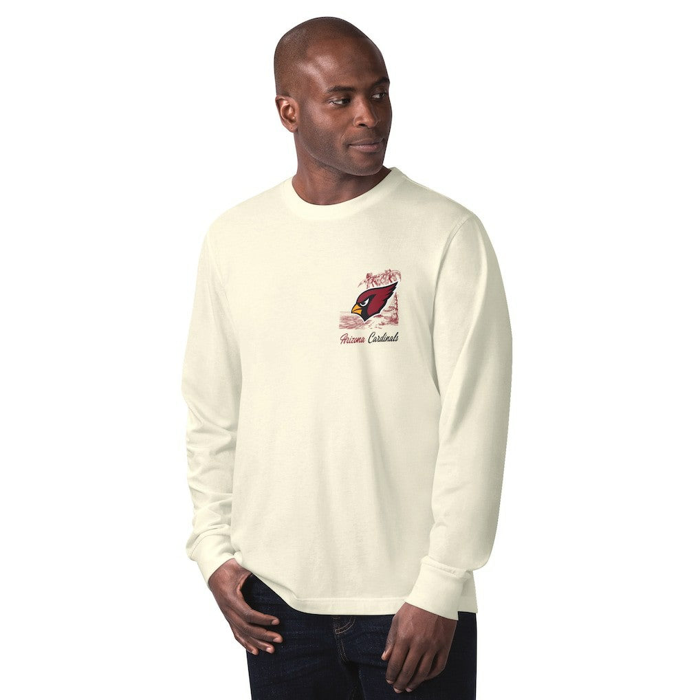 Arizona Cardinals Margaritaville It's Five O'Clock Somewhere Long Sleeve T-Shirt Cream