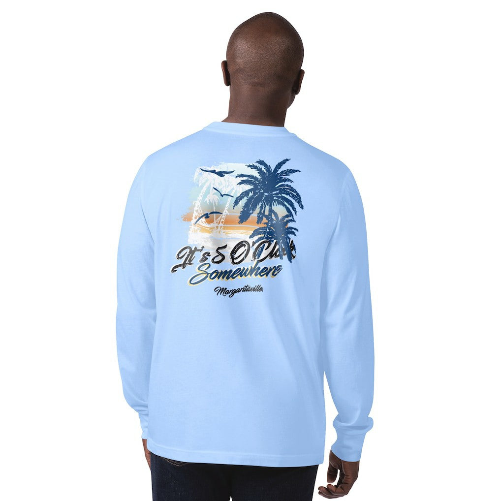 Indianapolis Colts Margaritaville It's Five O'Clock Somewhere Long Sleeve T-Shirt Light Blue