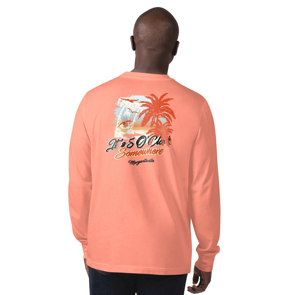 Cincinnati Bengals Margaritaville It's Five O'Clock Somewhere Long Sleeve T-Shirt Orange