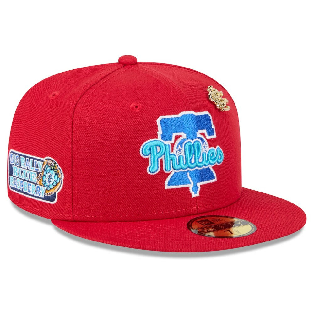 Philadelphia Phillies New Era 2025 Big League Chew 59FIFTY Fitted Hat - Red Hats