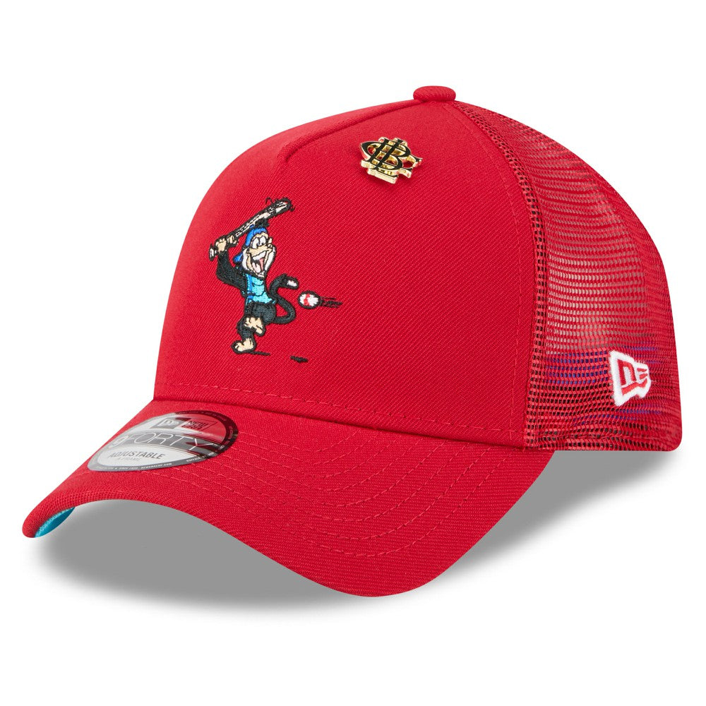 Los Angeles Angels New Era 2025 Big League Chew A-Frame 9FORTY Adjustable Trucker Hat - Red Hats