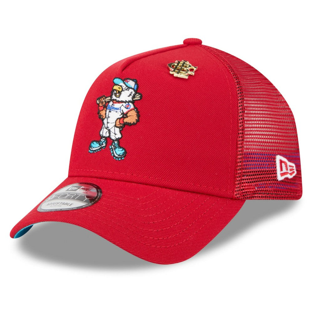 Washington Nationals New Era 2025 Big League Chew A-Frame 9FORTY Adjustable Trucker Hat - Red Hats