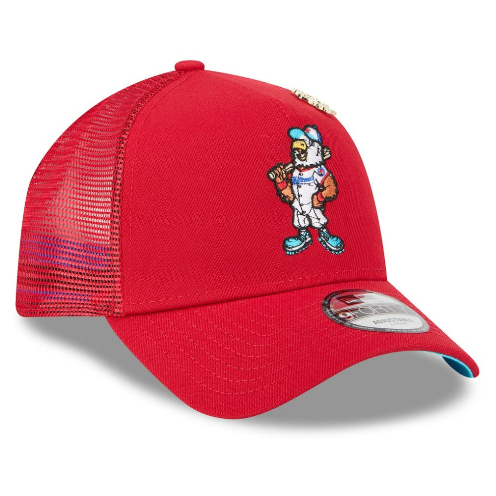 Washington Nationals New Era 2025 Big League Chew A-Frame 9FORTY Adjustable Trucker Hat - Red Hats