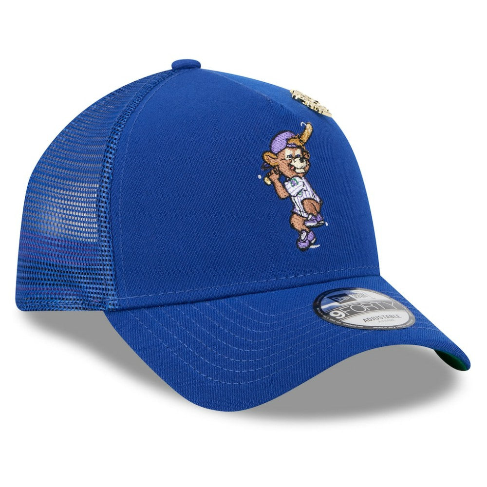 Chicago Cubs New Era 2025 Big League Chew A-Frame 9FORTY Adjustable Trucker Hat - Royal Hats