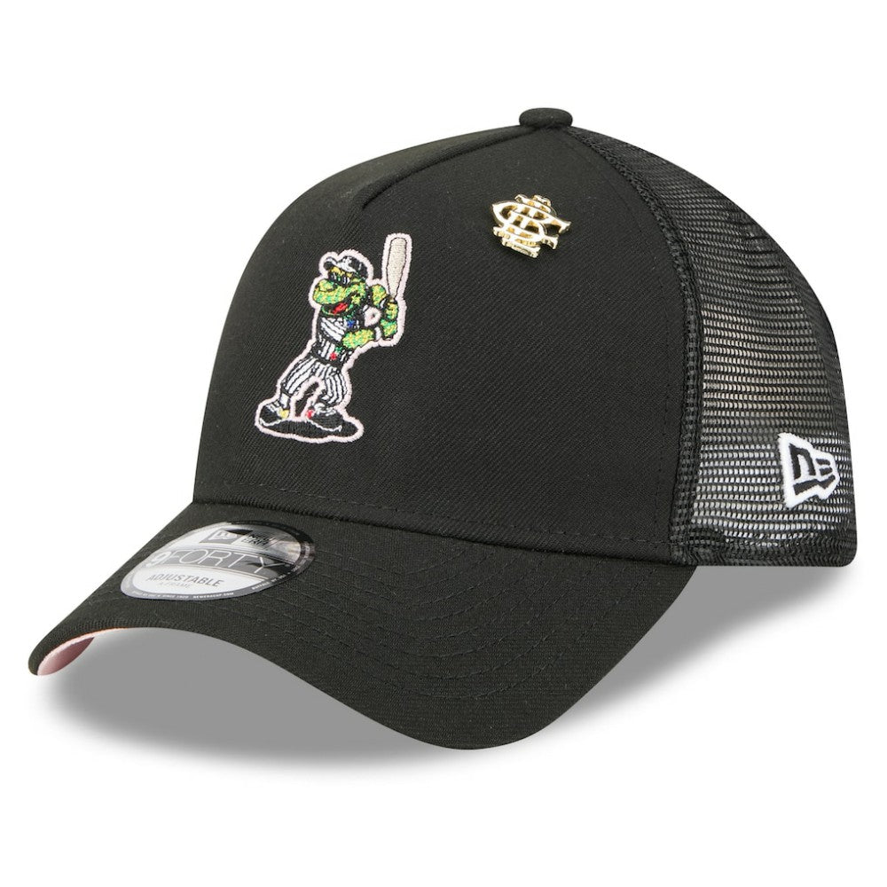 Chicago White Sox New Era 2025 Big League Chew A-Frame 9FORTY Adjustable Trucker Hat - Black Hats