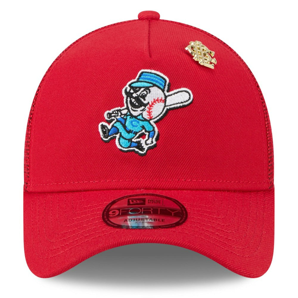 Cincinnati Reds New Era 2025 Big League Chew A-Frame 9FORTY Adjustable Trucker Hat - Red Hats