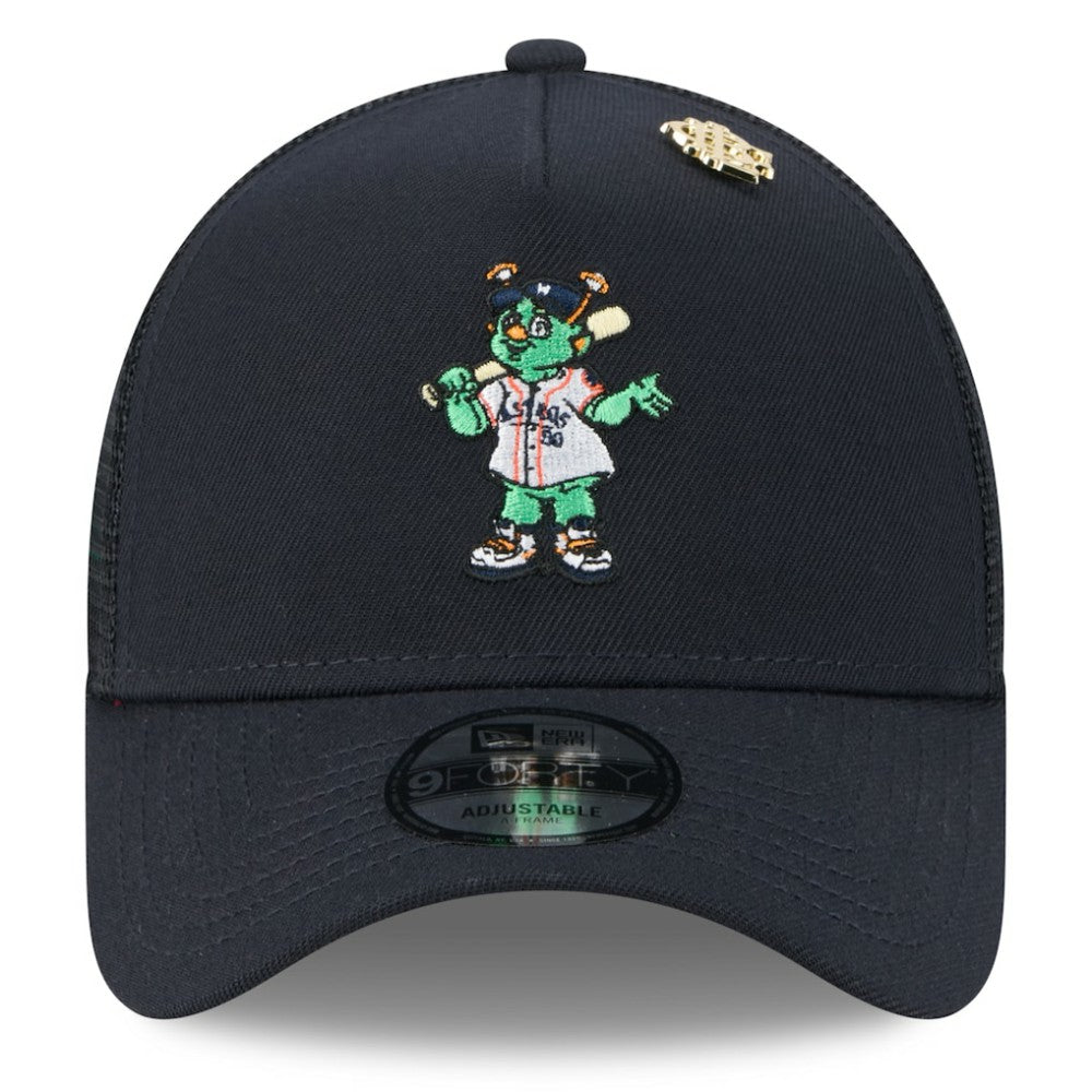 Houston Astros New Era 2025 Big League Chew A-Frame 9FORTY Adjustable Trucker Hat - Navy Hats